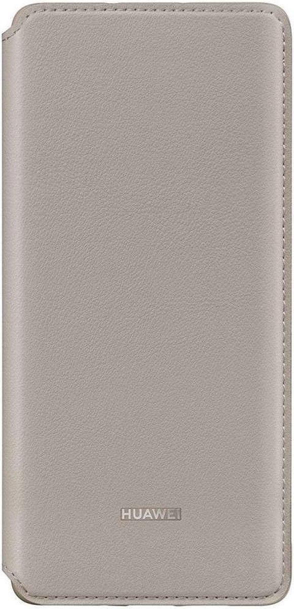 Huawei flip wallet cover - Khaki - voor Huawei P30 Pro