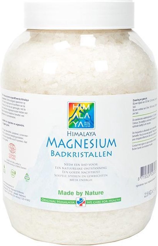 Magnesium Badkristallen-Vlokken-Flakes van Himalaya magnesium| 2,5 kg -  Food kwaliteit... | bol.com