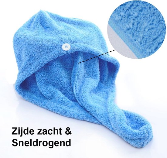 bol.com | Haar handdoek | sneldrogend | super absorberend | bad handdoek |  microvezel