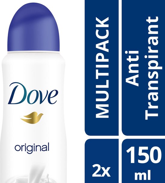 Dove Original Women Deodorant - 2 x 150 ml - Voordeelverpakking