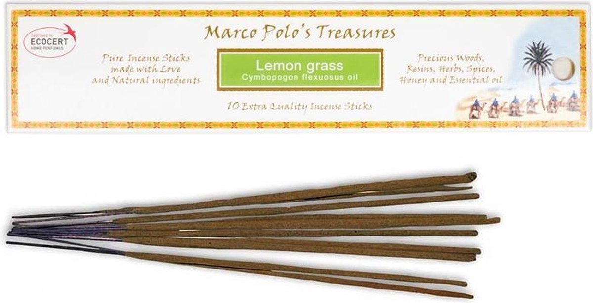Yogi & Yogini naturals Wierook Marco Polo's Treasures Lemongrass