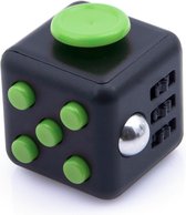 Fidget Cube - Stressbestendig - Helpt met het focussen. ZWART/GROEN