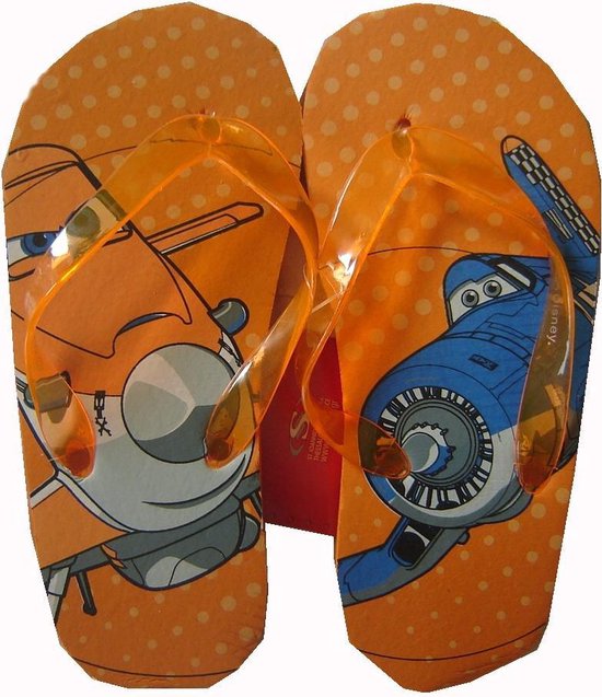 Oranje slippers van Disney Planes maat 33/34