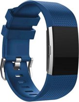 YONO Siliconen bandje - Fitbit Charge 2 - Blauw - Large