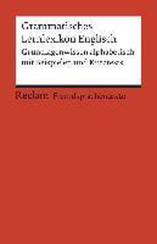 Grammatisches Lernlexikon Englisch - cover
