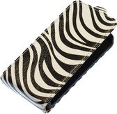 Zebra Flip case hoesje voor Apple iPhone 4 / 4S