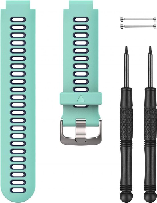 Bracelet en silicone Garmin - Garmin Forerunner 230/235/630 / 735XT -  Turquoise / Bleu | bol