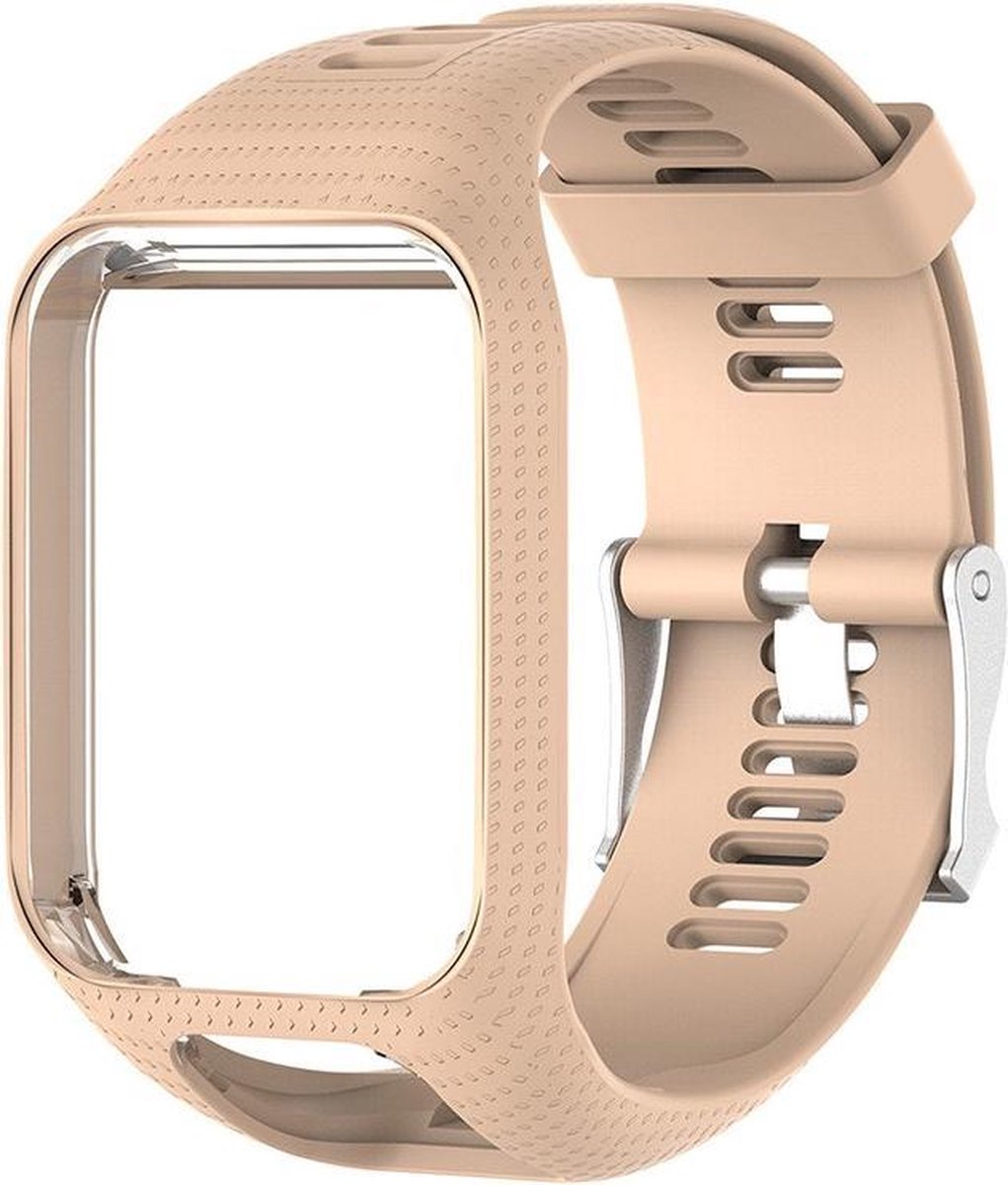 KELERINO. Siliconen bandje geschikt voor TomTom Runner/Spark modellen - Licht Roze