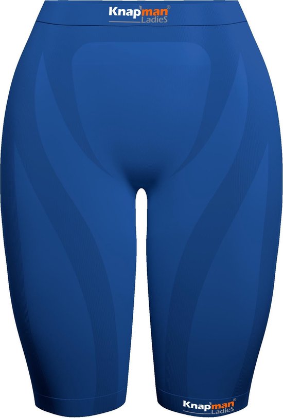 Knapman Ladies Zoned Compression Short 45% Royal Blauw | Compressiebroek (Liesbroek) voor Dames | Maat M