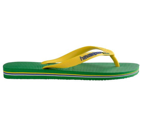 Havaianas Brasil Logo Slippers Slippers - Maat 41/42 - Unisex - groen/geel/blauw  | bol