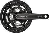 Shimano Trekking FC-T521 Octalink Crankset 3x10-speed 44-32-24 tanden, zwart Pedaalarmlengte 170mm