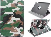 HB Hoes Geschikt voor Apple iPad Mini 5 met Print - Draaibare Tablet Book Cover - Camouflage