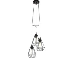 EGLO Tarbes Hanglamp - E27 - Ø 31 cm - Zwart