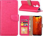 Xssive Hoesje voor Nokia 8.1 - Book Case - Pink