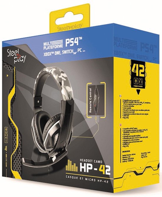 Steelplay HP-42 Gaming Headset Ice Camo – PS4 / Switch / Xbox One / PC