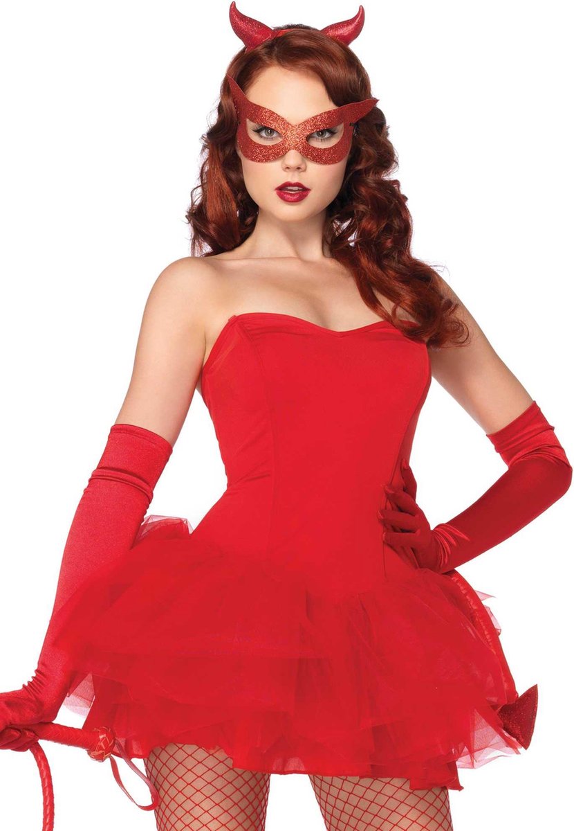 hiërarchie bleek Gloed Naughty Devil driedelige duivel verkleed accessoire set rood - Kostuum  Party - Leg Avenue | bol.com