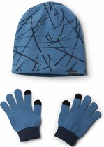 Columbia Youth Hat and Glove Set? II Kindermuts Kinderen - Super Blue Prin