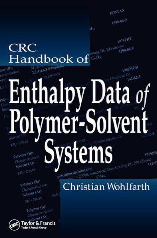 CRC Handbook of Enthalpy Data of Polymer-Solvent Systems - cover