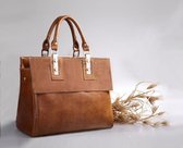Handtas naar Italiaans Design  Schoudertas - Bruin