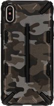 Ringke Dual X Apple iPhone XS Max Hoesje Camo Zwart