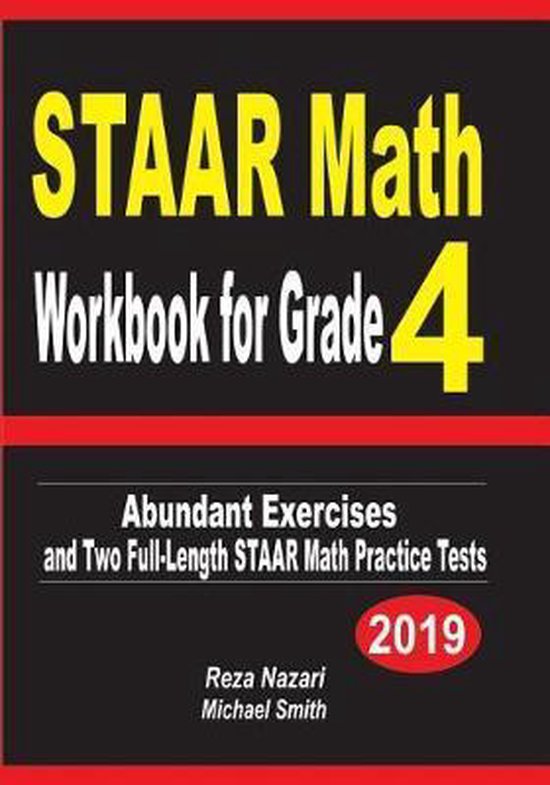 STAAR Math Workbook for Grade 4 - cover
