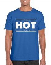 Hot t-shirt blauw heren XL