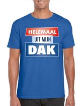 Blauw Helemaal uit mijn dak t-shirt voor heren - Party t-shirts M