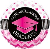 Qualatex - Folieballon Graduate Pink 45 cm
