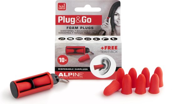 Alpine - Plug & Go - Multifunctionele oordoppen - SNR 33 dB - 5 paar - Alpine Hearing protection