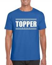 Topper t-shirt blauw heren L