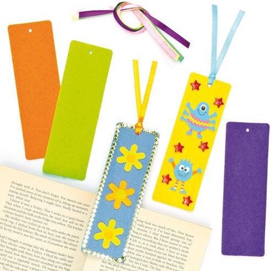 Boekenleggers knutselen - 12 designs om zelf in te kleuren