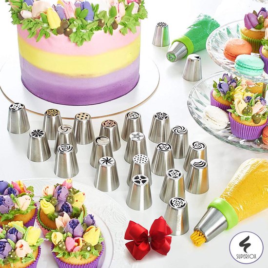 Spuitmondjes Russische Set 20 Luxe Russische Bloemen