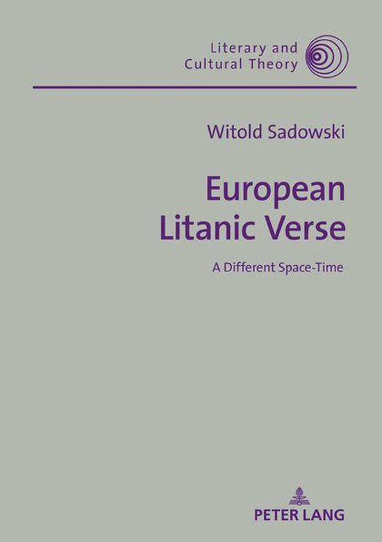 Literary and Cultural Theory 00000 - European Litanic Verse - cover