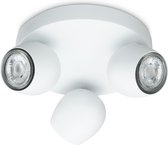 Prolight Bola - Spot en saillie - LED - GU10 - Blanc - 3 points lumineux