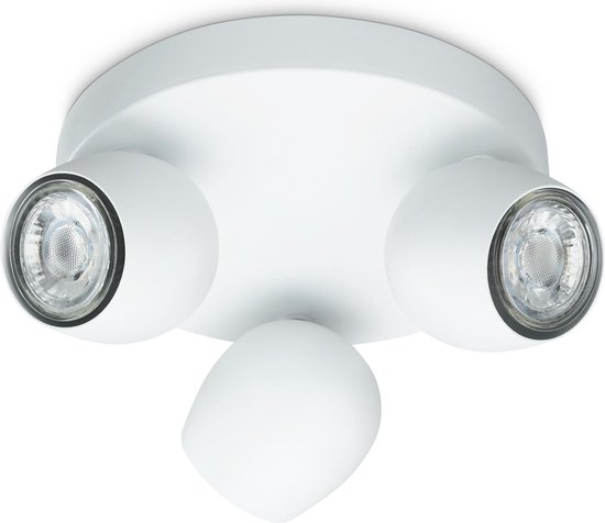 Prolight Bola - Opbouwspot - LED - GU10 - Wit - 3 lichtpunten | bol
