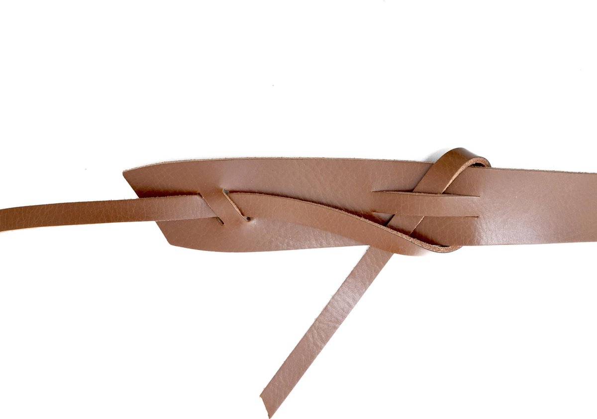 Tailleriem van bruin soepel leder | Tannery Leather