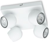 Prolight Bola - Opbouwspot -  LED - GU10 - Wit - 4 lichtpunten