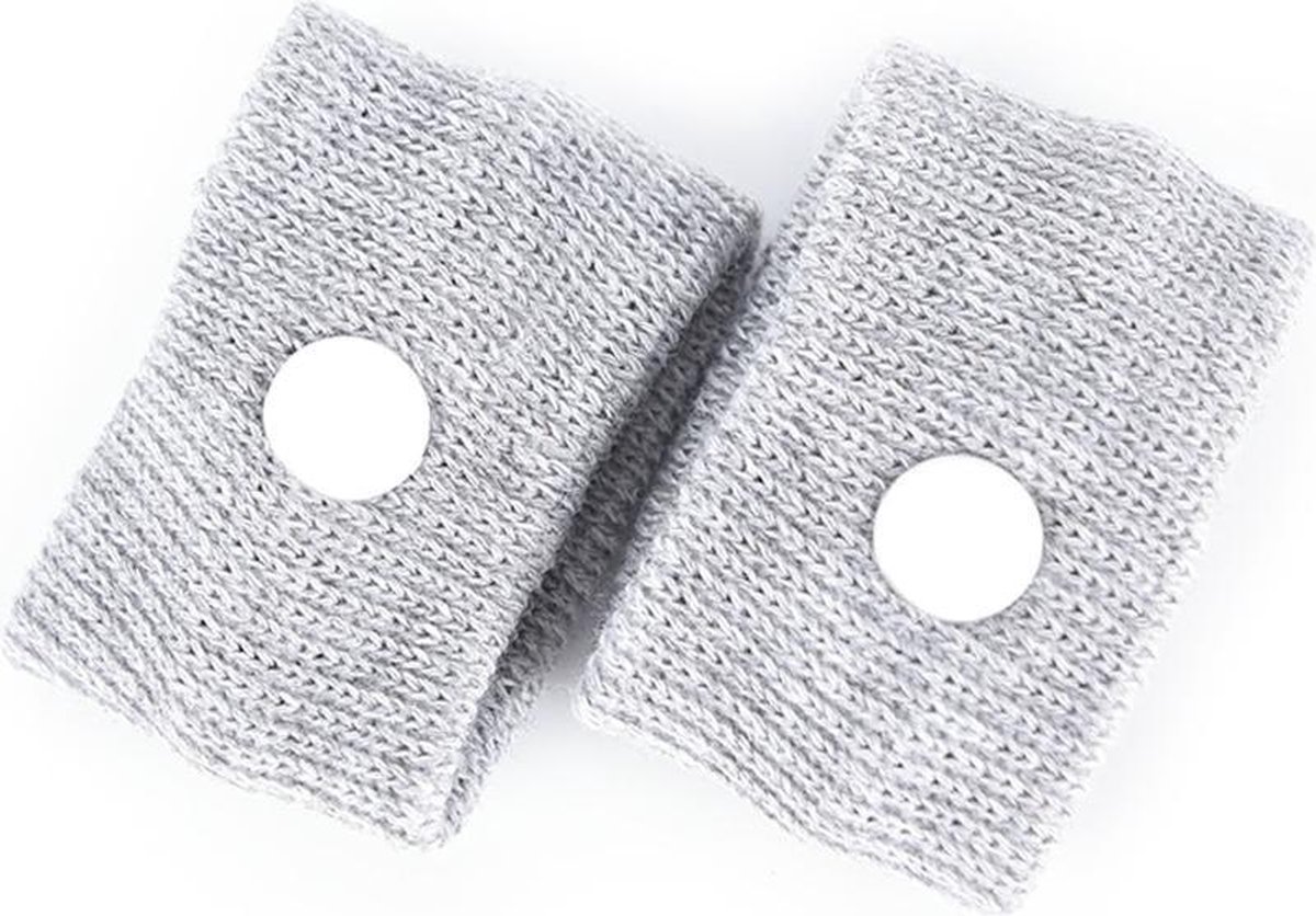 Anti-wagenziek bandjes | 1 paar | grijs