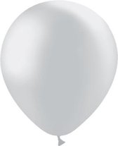 Zilveren Ballonnen Metallic 30cm 10st