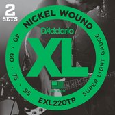 D'Addario EXL220TP Super Light Twin Pack 40-95 040 bassnarenset