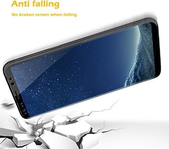 DrPhone Samsung A6 + Plus 2018 en Glas 4D Verres plein couverture pleine couverture de Edge incurvé cadre en verre trempé