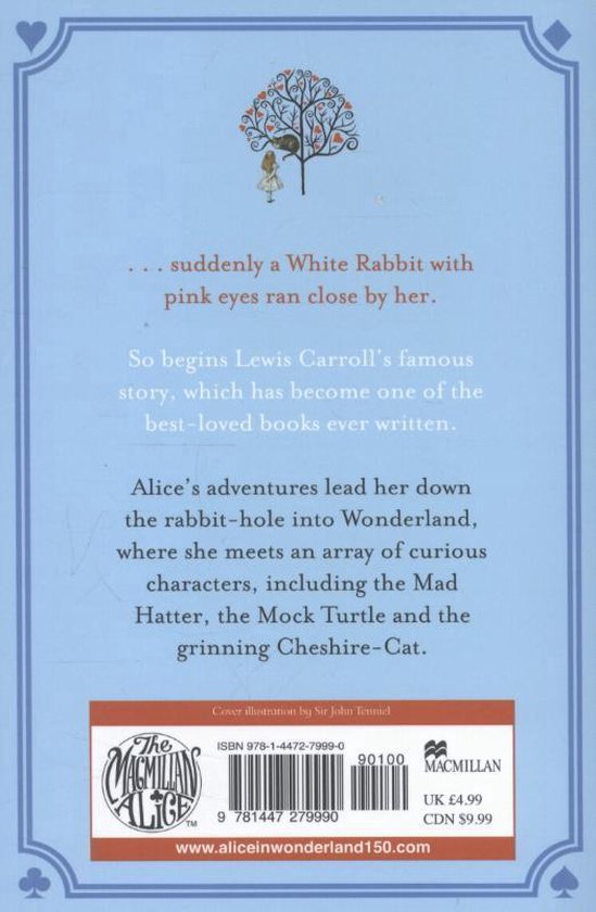 ISBN Alice's Adventures in Wonderland, Anglais, Livre broché, 208 pages