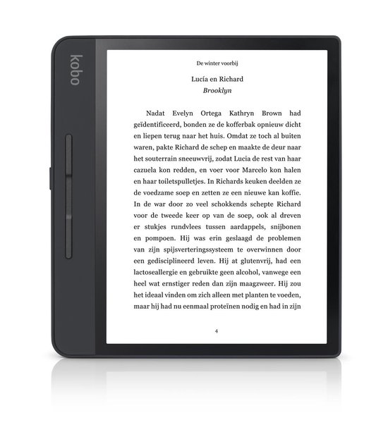 Forma e-reader - Waterdicht - Grote 8 inch scherm - Instelbaar warme kleur - 8GB - Wifi - Zwart