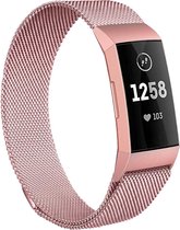 Fitbit Charge 3 Bandje - Fitbit Charge 3 Bandje Milanees Roségoud - Fitbit Charge 3 Bandjes - Bandje Fitbit Charge 3