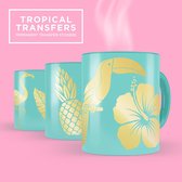 Mustard - Desktop Mug Decoratie Tropical Transfers