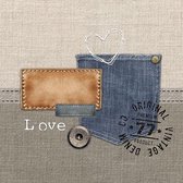 Ambiente servetten "original denim"