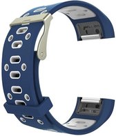 Eyzo Siliconen bandje - Fitbit Charge 2 - Blauw Wit