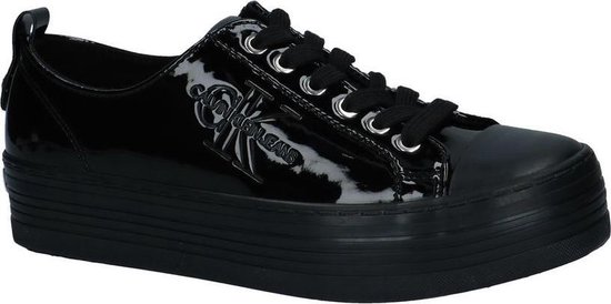 Calvin Klein - Zolah - Sneaker laag gekleed - Dames - Maat 37 -  Zwart;Zwarte - Patent... | bol.com