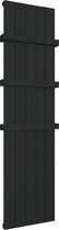 Design radiator verticaal aluminium mat zwart 180x47cm 1580 watt - Rosano