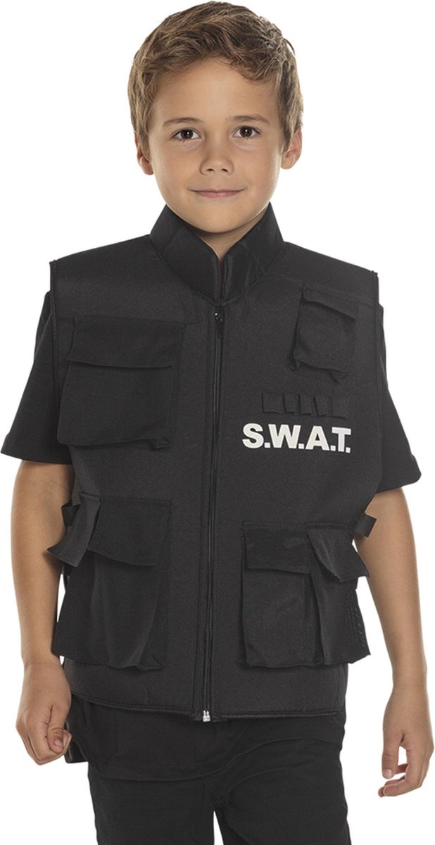 Boland - Kindervest 'S.W.A.T.' - Zwart - One size - Kinderen - SWAT |  bol.com